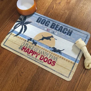 Laural Home Sandy Dog Beach Pet Mat