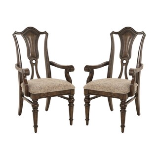 Hazelton Vintage Oak Arm Chair (Set of 2)