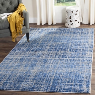 Safavieh Adirondack Modern Abstract Blue/ Silver Rug (2' 6 x 4')