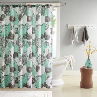 Intelligent Design Lily Printed Shower Curtain