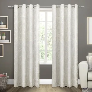 ATI Home Twig Insulated Woven Blackout Window Curtain Panel Pair