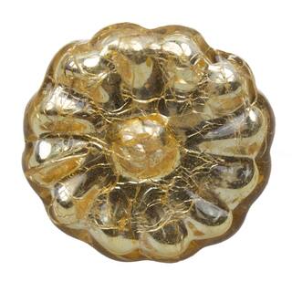 GlideRite 1.625-inch Gold Mercury Round Glass Cabinet Knob (Pack of 10 or 25)