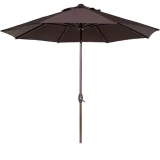Abba Aluminum 9 Foot Patio Umbrella with Auto Tilt and Crank