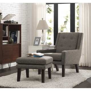 Oscar Pebble Chair and Ottoman