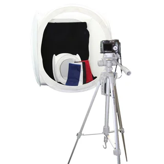 Square Perfect Platinum Photo Studio In A Box with 2 Light Tents & 8 Backgrounds