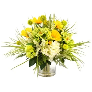 Blooming Green and Yellow Spring Floral Bouquet