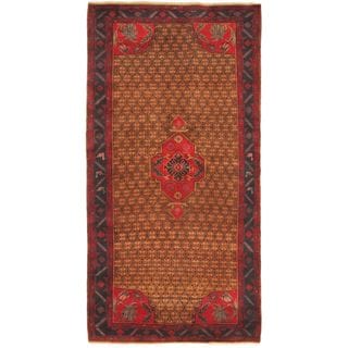 ecarpetgallery Hand-knotted Persian Vogue Blue and Brown Wool Rug (5'3 x 10'2)