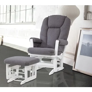 Ultramotion by Dutailier Multiposition Reclining Modern Glider with Nursing Ottoman