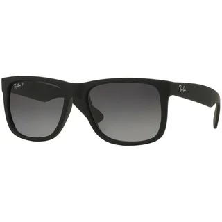 Ray-Ban RB4165 622/T3 Justin Classic Black Frame Polarized Grey Gradient 55mm Lens Sunglasses