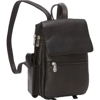 LeDonne Women's Leather Sapelli Backpack in Black, Tan or Brown