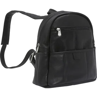 LeDonne Women's Leather Quick Slip Backpack