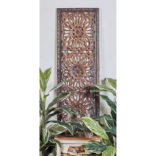 Elegant Wall Sculpture - Wood Wall Panel 2 Assorted 48 inches High x 16 inches Wide