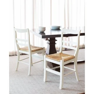 BirdRock Home Side Chair with Woven Rush Seat