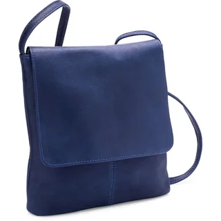 LeDonne Leather Simple Flap Over Crossbody Handbag