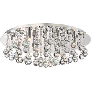 Quoizel Platinum Collection Bordeaux With Clear Crystal Extra Large Flush Mount