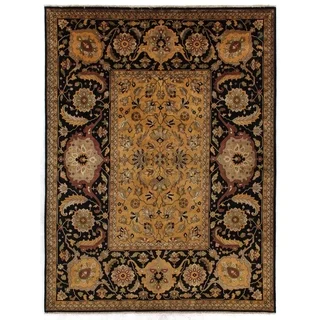Tabriz Gold / Black New Zealand Wool Rug (14' x 18')