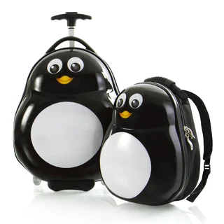 Heys Penguin Lightweight 2-piece Kids' Luggage and Backpack Set