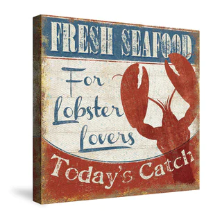 Laural Home Fresh Seafood Canvas Wall Art