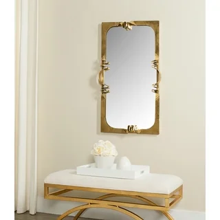 Safavieh Golden Ribbon Antique Gold 22 x 38-inch Rectangular Mirror