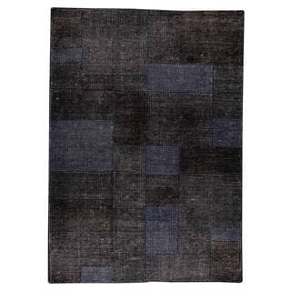 M.A. Trading Indo Hand-woven Lina Dark Blue Rug (5'6 x 7'10)