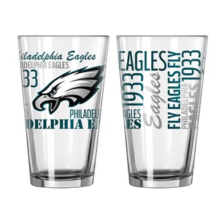 Philadelphia Eagles 16-Ounce Spirit Pint Glass Set