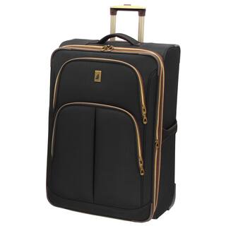 London Fog Coventry Black 29-inch Expandable Rolling Upright Suitcase
