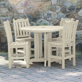 Highwood Eco-friendly Synthetic Wood Lehigh 5-piece Round Counter-height Dining Set