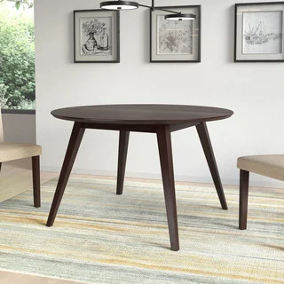 CorLiving DRG-897-T Cappuccino Rubberwood Round Dining Table