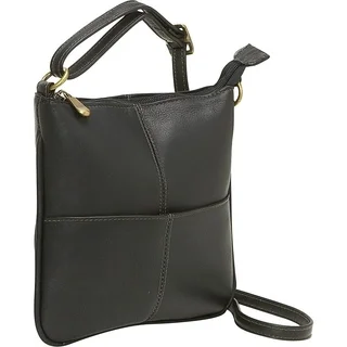 LeDonne Leather Mini Front Pocket Crossbody Handbag