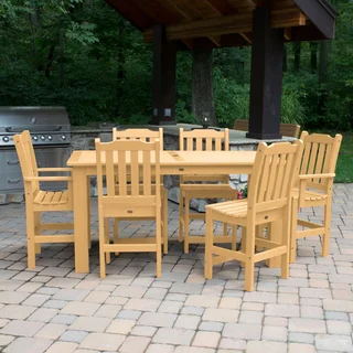 Highwood Eco-friendly Synthetic Wood Lehigh 7-piece Rectangular Counter-height Dining Set