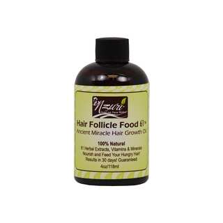 Nzuri Hair Follicle Food 61 Ancient Miracle Hair Growth 4-ounce Oil