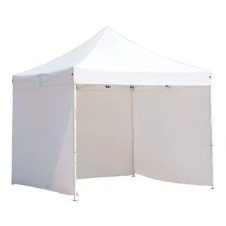 Abba Patio White Steel and Fabric Portable Outdoor Event Canopy (10' x 10')