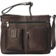 LeDonne Leather Two-pocket Leather Crossbody Handbag - Thumbnail 2