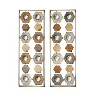 Exceptional Metal Mirror Wall Panel 2 Assorted