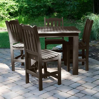 Highwood Eco-friendly Synthetic Wood Lehigh 5-piece Square Counter-height Dining Set