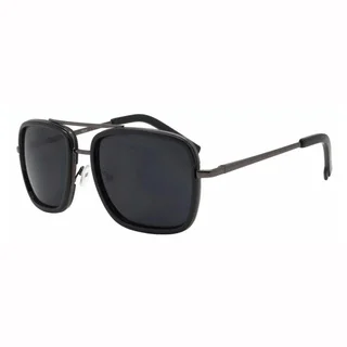 Epic Eyewear Rectangular Double Frame Retro Aviator Sunglasses UV400