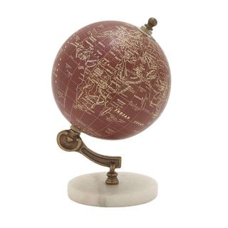Fancy Wood Metal Marble Globe