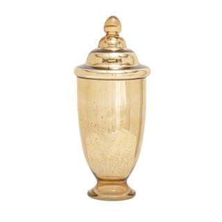 Fascinating Styled Glass Gold Jar