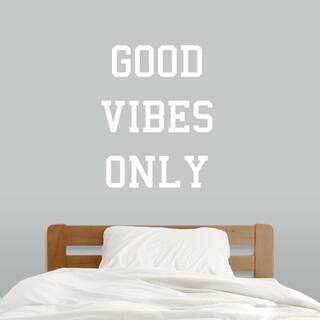 Good Vibes Only Wall Decal (28-inch wide x 36-inch tall)
