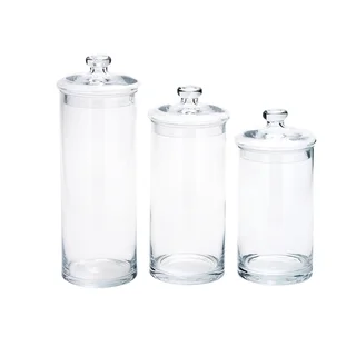 Glass (Set Of 3) Jars