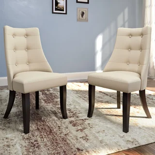 CorLiving Antonio Button-tufted Dining Accent Chairs (Set of 2)
