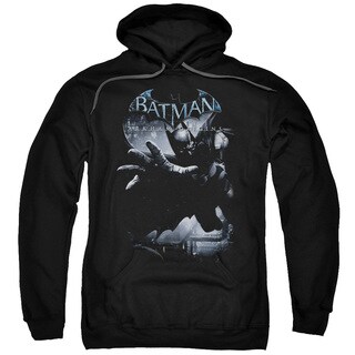 Adult's Black Cotton/Polyester Batman Arkham Origins/Out Of The Shadows Pull-over Hoodie