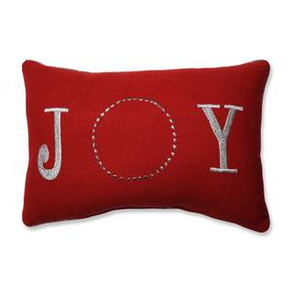 Pillow Perfect Glitzy Joy Red Rectangular Throw Pillow