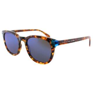 Marc by Marc Jacobs MMJ 458/S A7X Havana Blue Plastic Square Blue Mirror Lens Sunglasses