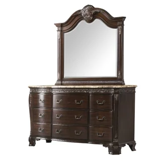 Picket House Victoria Marble Top Dresser & Mirror