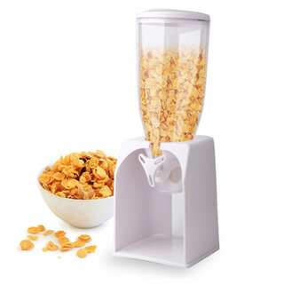 Clear Plastic 4-quart Cereal/Coffee Bean/Pasta Dispenser