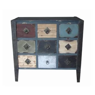 Entrada Vintage-Inspired Multicolor Distressed Wood Finished Dresser