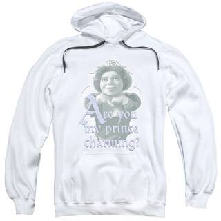 Shrek/Lifes Questions Adult Pull-Over Hoodie in White