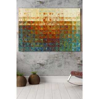 Mark Lawrence 'Modern Mosaic Tile Wall Art #2, 2015' Giclee Stretched Canvas Wall Art