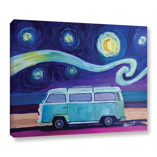 Marcus/Martina Bleichner's 'The Surf Bus Series The Starry Night Bulli' Gallery Wrapped Canvas